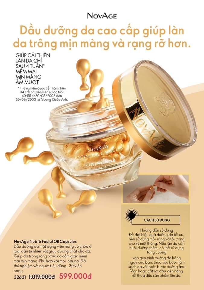 Viên dầu dưỡng da Nutri 6.