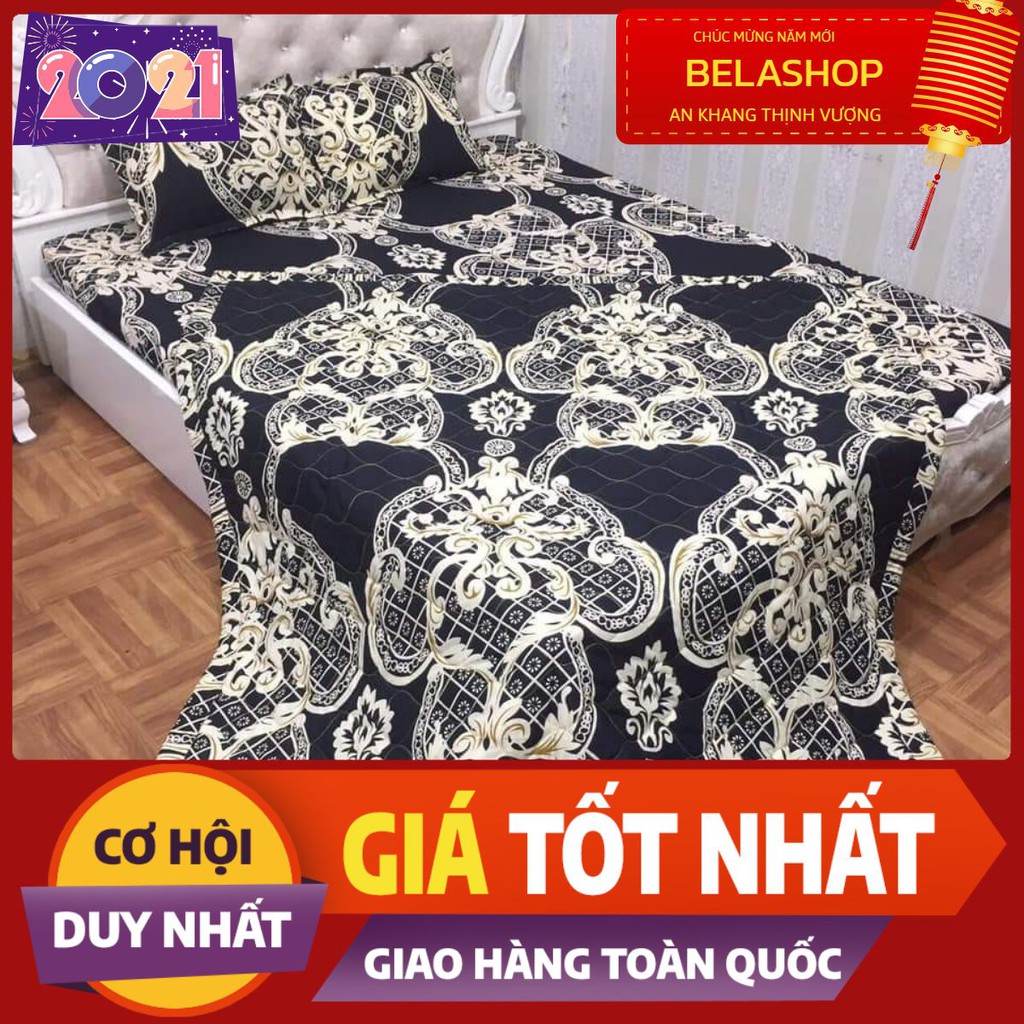 [HCM]Chăn hè thu trần bông 3 lớp poly mền trần bông hàng có sẵn tại tphcm hoàng gia đen