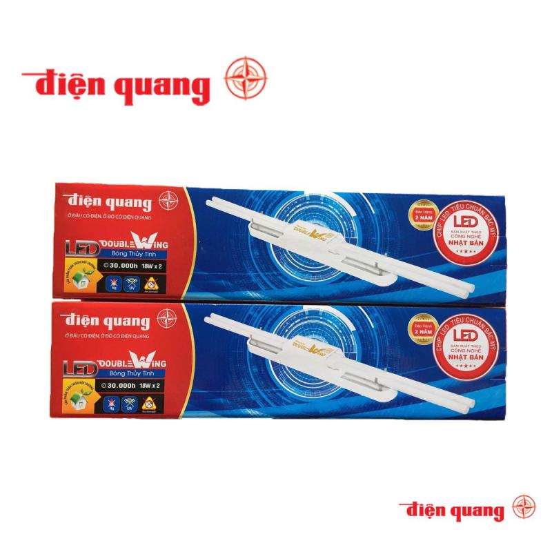[HCM]Bộ Đèn Led Doublewing Điện Quang 36W (BÓNG THỦY TINH) (ĐQ LEDDW02 36765) double wing
