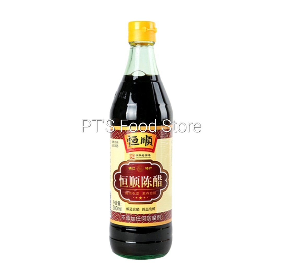 Giấm đen 500ml. Dấm trần Hengshun