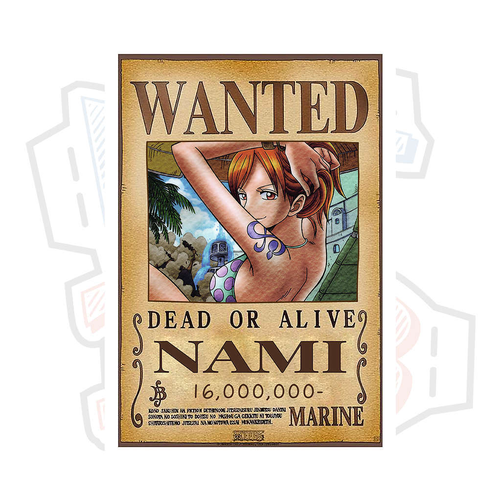 Poster truy nã Nami - One Piece