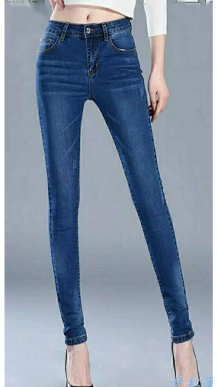Quần jeans nữ quần bò nữ cào lưng cao vải co giãn cao cấp dáng skinny cao cấp nhiều màu