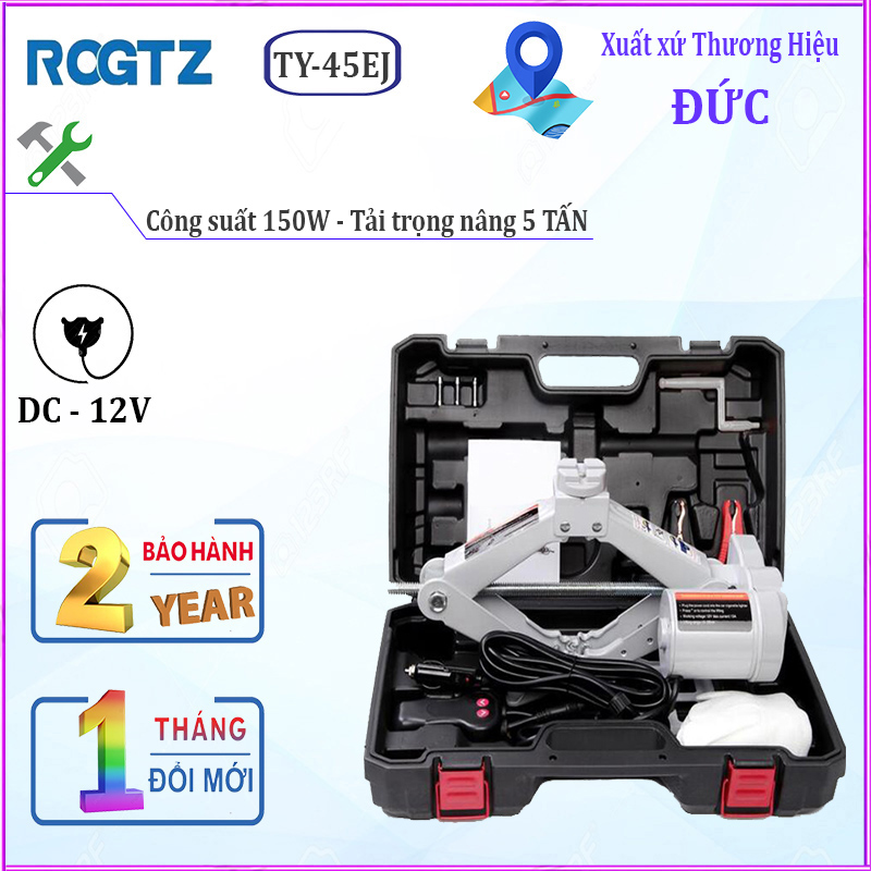 Bộ nâng kích gầm điện ô tô, xe hơi cao cấp ROGTZ công suất 150W, điện áp 12V, dùng cho xe có trọng tải dưới 5 tấn TY-45EJ