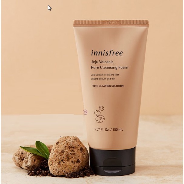 Sữa Rửa Mặt Tro Núi Lửa Innisfree Jeju Volcanic Pore Cleansing Foam 150ml