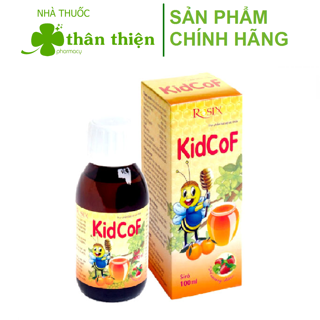 Siro ho KidcoF – Hỗ trợ giảm ho do cảm lạnh, cảm cúm, ho gió, ho khan