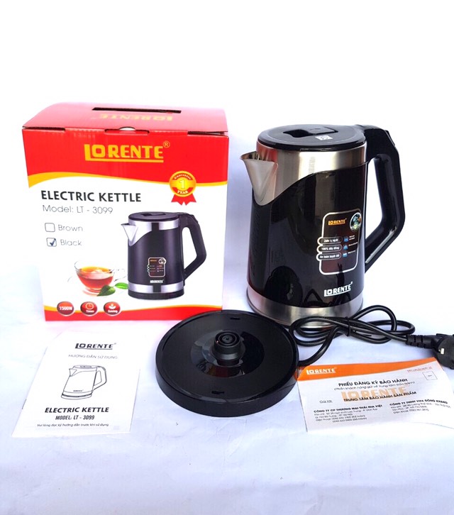 Ấm đun siêu tốc 2 lít 1500W Lorente LT-3099