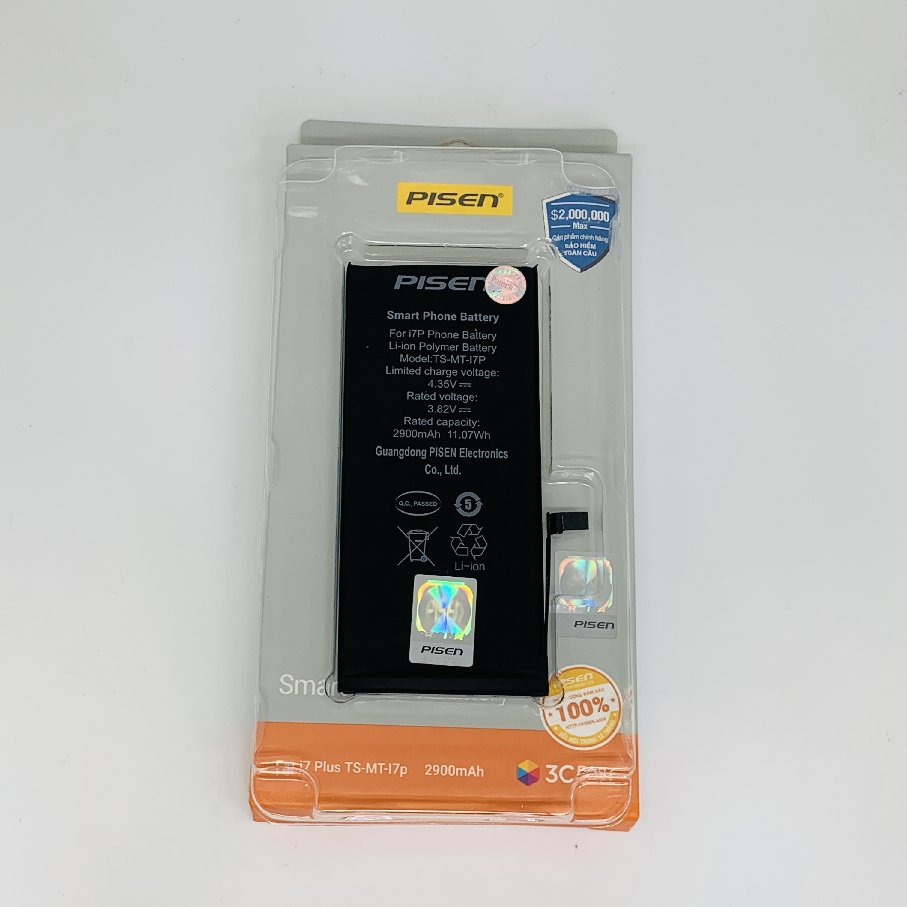 Pin Pisenn IP 7 PLUS VIỆT NAM