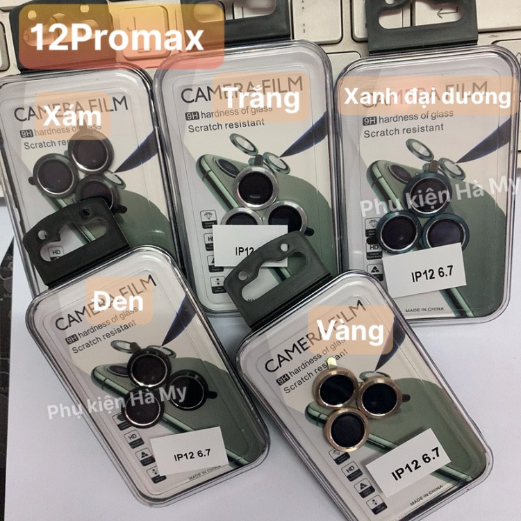[VÒNG CAMERA 12] Cường Lực Camera - Bảo Vệ Camera IPhone 12 Pro Max, 12, 12PRO, 12Mini HÀNG FULLBOX