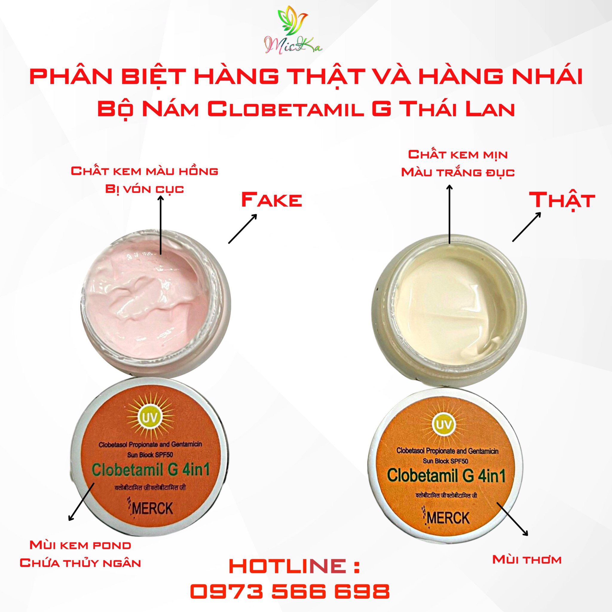 [CHÍNH HÃNG] Kem Nám Clobetamil G Thái Lan