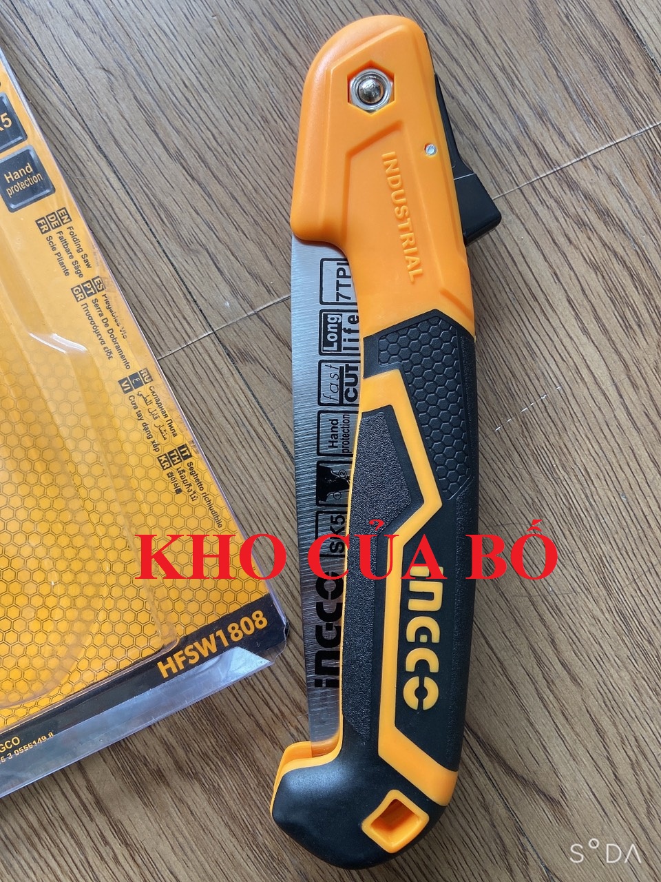 7inch cưa tay dạng xếp ingco hfsw1808