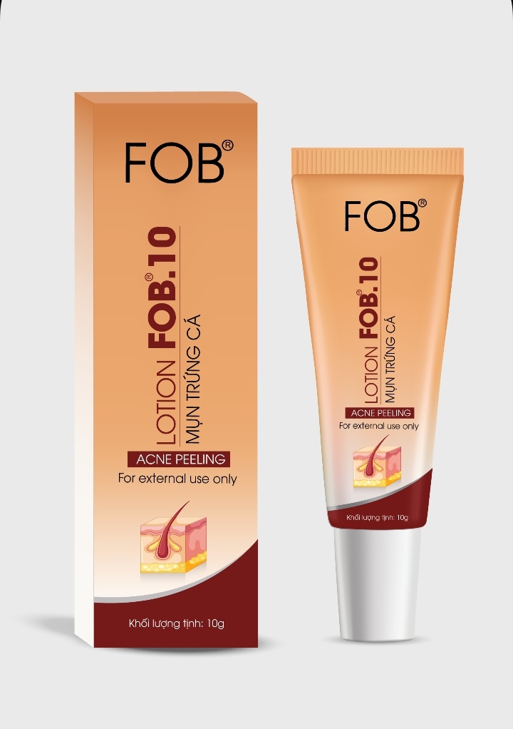 FOB 10 LOTION GIẢM MỤN TRỨNG CÁ 10G
