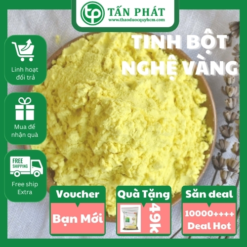Tinh bột nghệ vàng nguyên chất 500g - Hàng công ty chất lượng cao