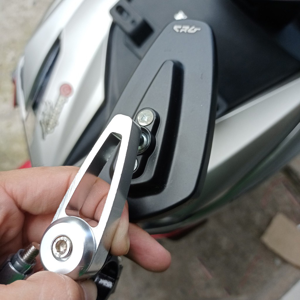 (GIÁ 1 CHIẾC) Gương gù GẮN GÙ TAY LÁI MÀU BẠC