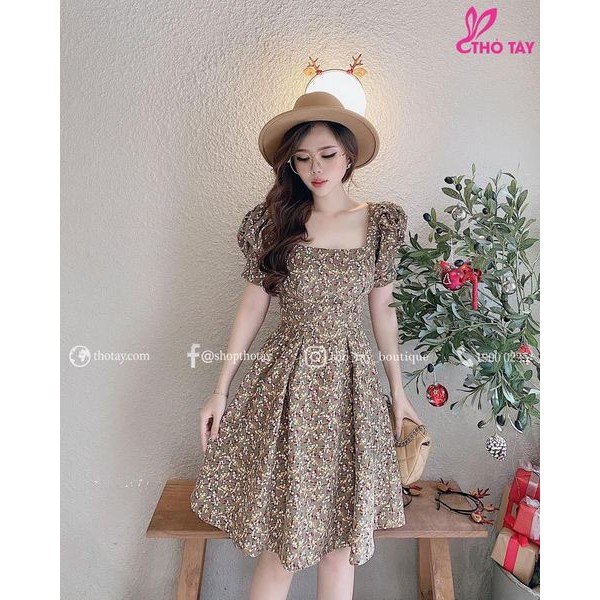 Rập giấy đầm cổ vuông mã 1224