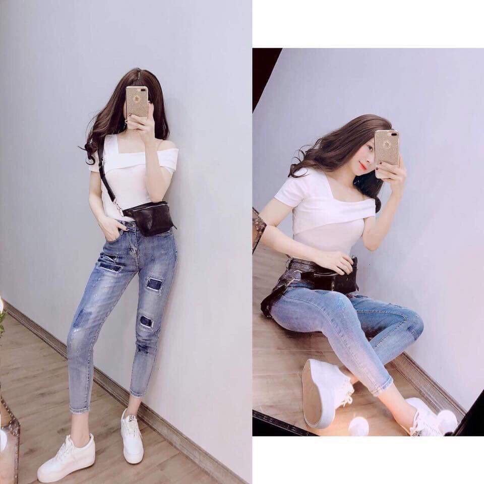 ÁO THUN LỆCH VAI PHONG CÁCH MỚI LVPC LOVE 12