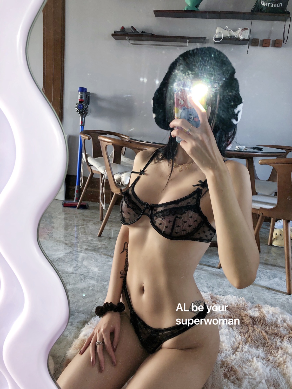 Đồ lót nữ sexy 2 mảnh chấm bi trái tim