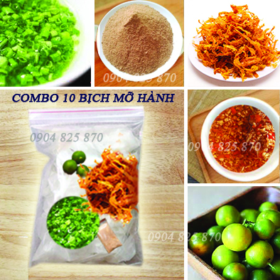 [HCM]COMBO 10 BỊCH - BÁNH TRÁNG MỠ HÀNH