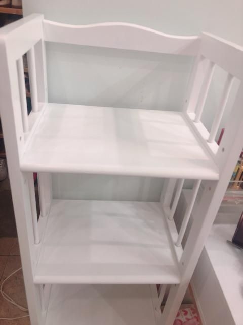 [HCM]Kệ sách gỗ 50cm - 3 tầng trắng