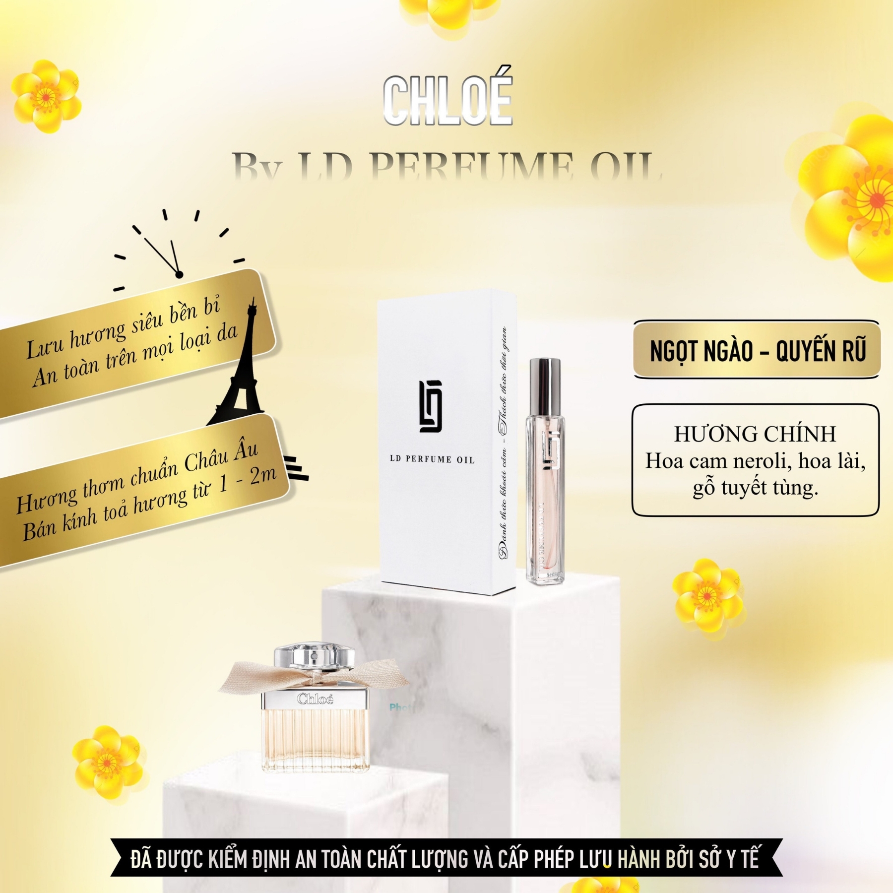 Tinh Dầu Nước Hoa Pháp LD PERFUME OIL CHLOÉ 12ml