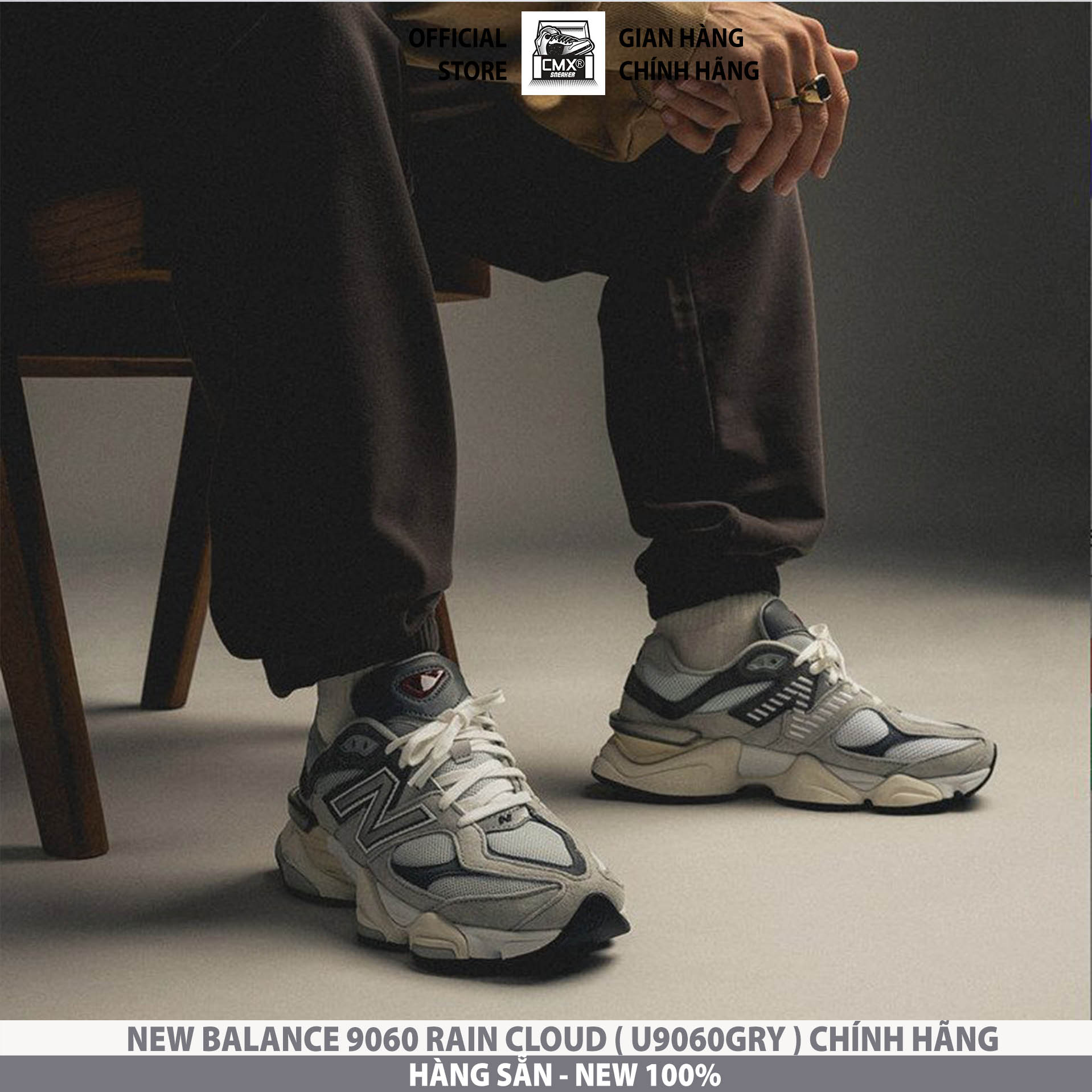 [ HÀNG CHÍNH HÃNG CÓ SẴN ] Giày NEW BALANCE 9060 RAIN CLOUD ( U9060GRY ) - AUTHENTIC 100%