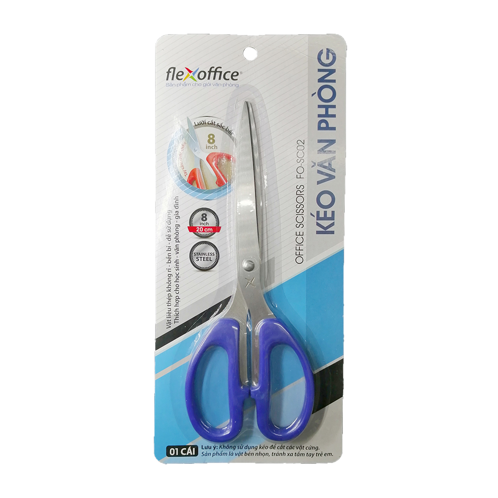 Kéo Văn Phòng Thiên Long FlexOffice 21cm FO-SC02