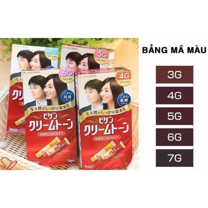 Thuốc nhuộm tóc thảo dược phủ bạc Bigen nội địa Nhật Bản