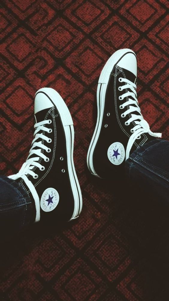 [Full Box] Giày Converse Classic Black White - Đen Trắng