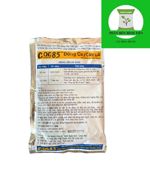 Thuốc trừ bệnh Coc 85 gói 20gr phân bón Bình Tiên