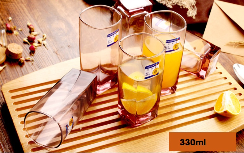 Bộ cốc thủy tinh Luminarc 330ml Sterling cao  G2519 / J5387 / J1583 / L1712 - Hàng chính hãng, chất liệu thủy tinh trong suốt, chịu nhiệt cao, bảo đảm an toàn vệ sinh, thiết kế tinh tế sang trọng, đẹp mắt
