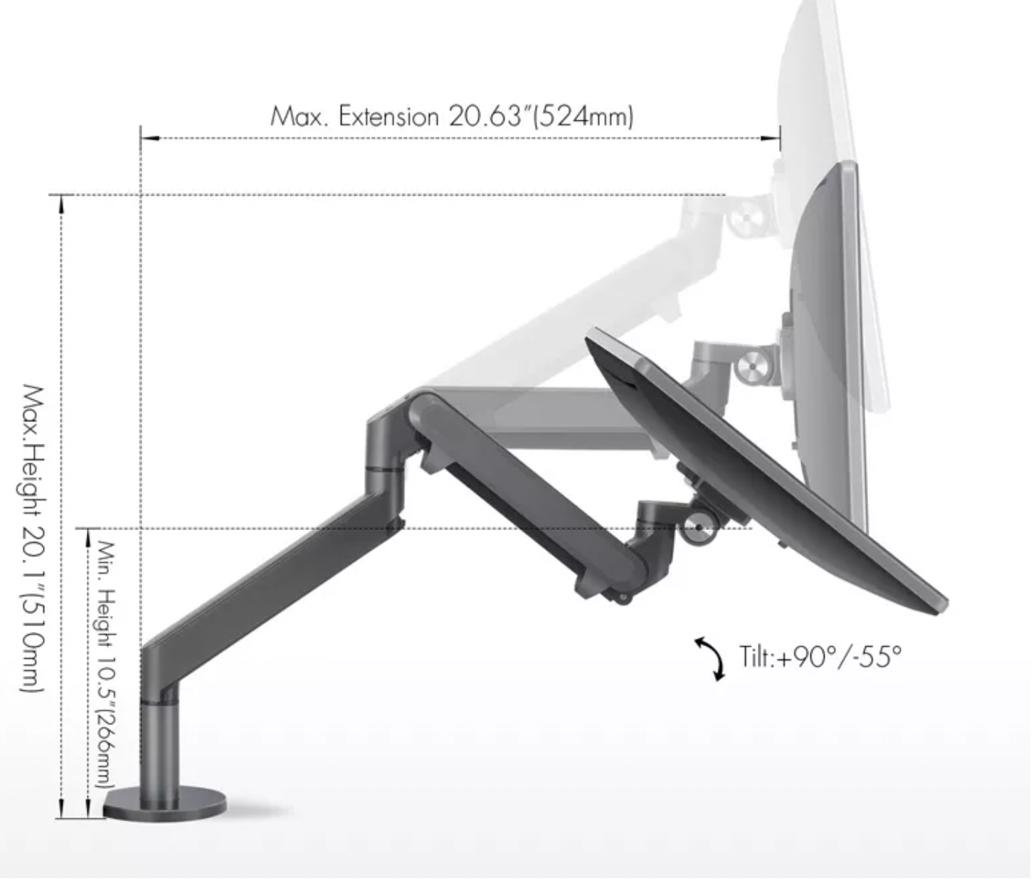 [FreeShip] Giá đỡ màn hình máy tính để bàn HD-1 - VNPTECH