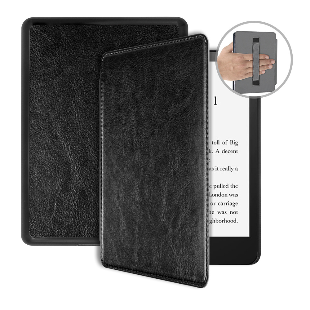 Bao da cover cho kindle paperwhite gen 5 11th 2021 da có quai cầm máy đọc sách