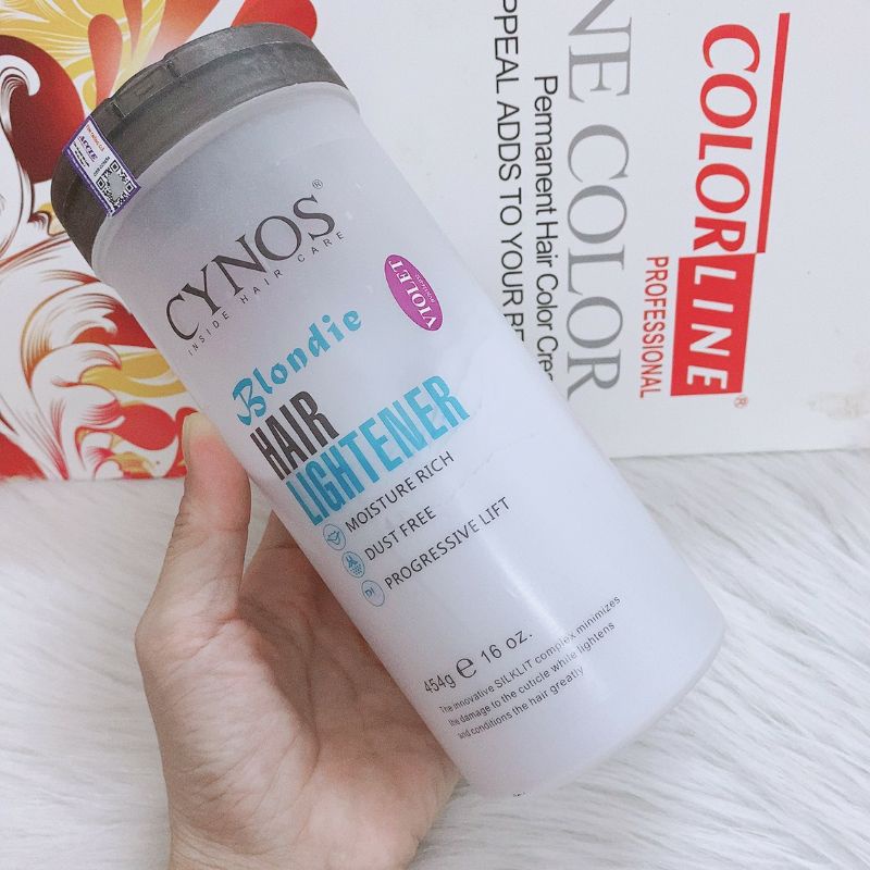 Bột tẩy tóc Cynos tím 454g của Canada, chống xót tối đa Cao Cấp