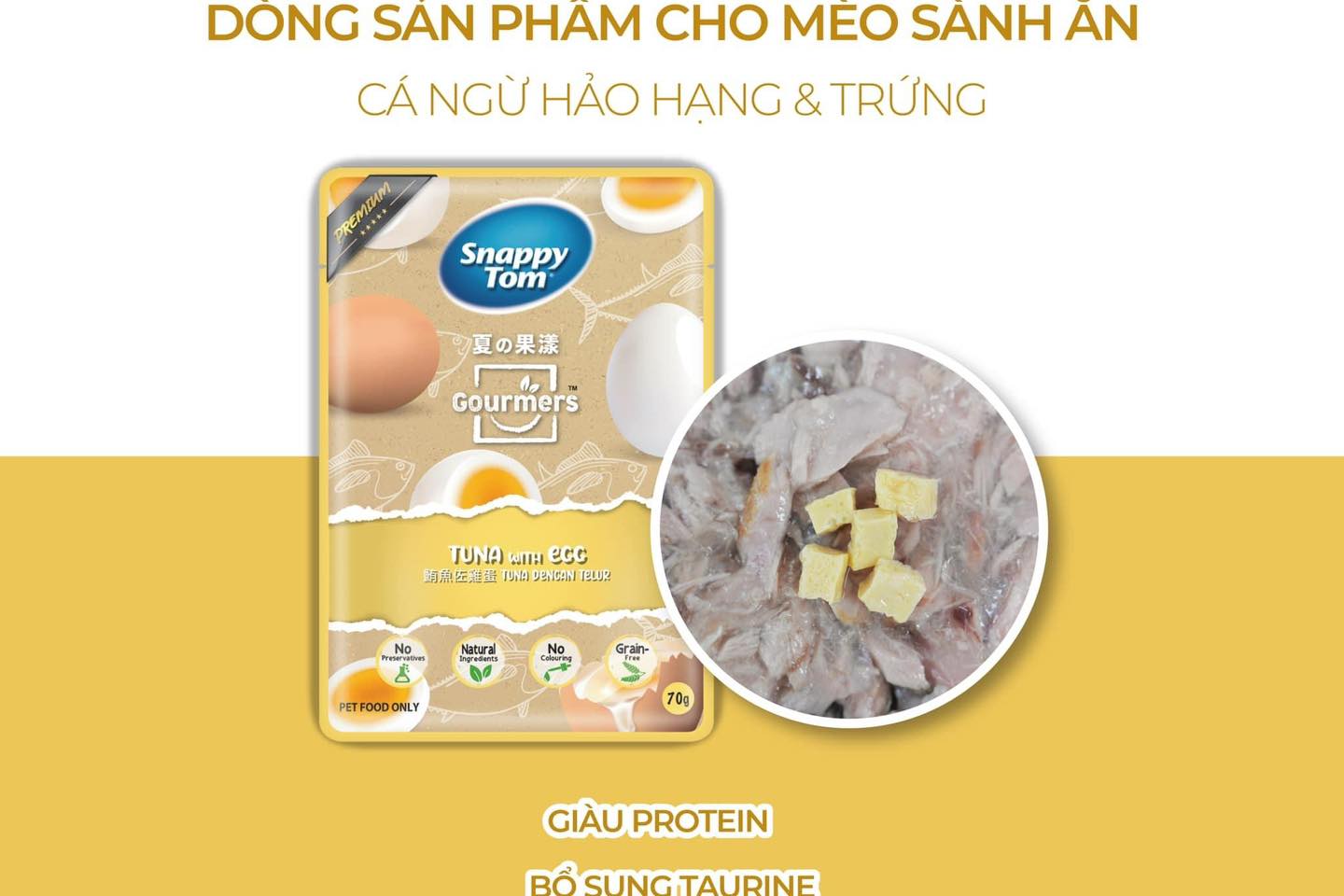 1 thùng 48 gói - Pate Snappy Tom Trái Cây Đủ Vị