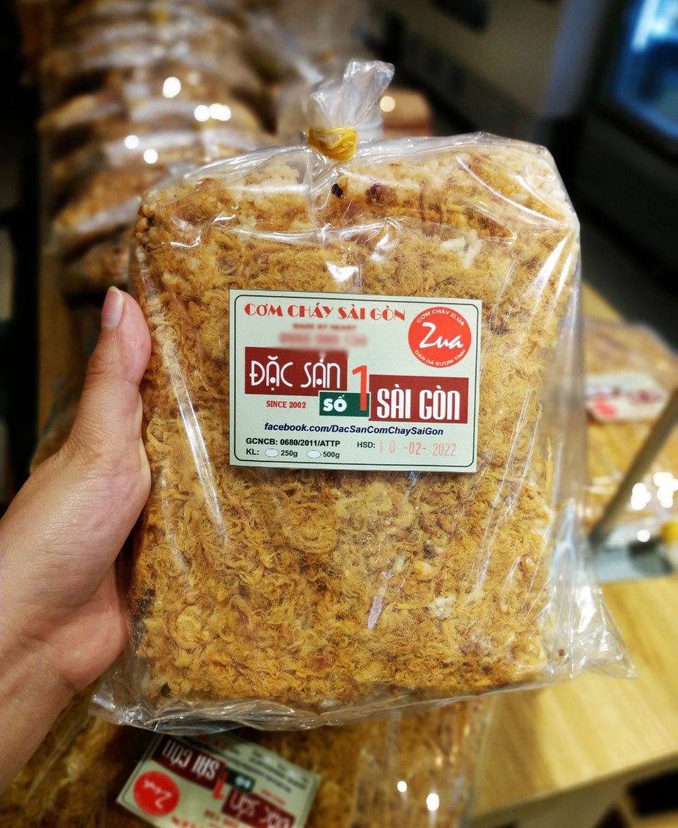 Cơm cháy đặc sản số 1 Sài Gòn chuẩn loại hảo hạng