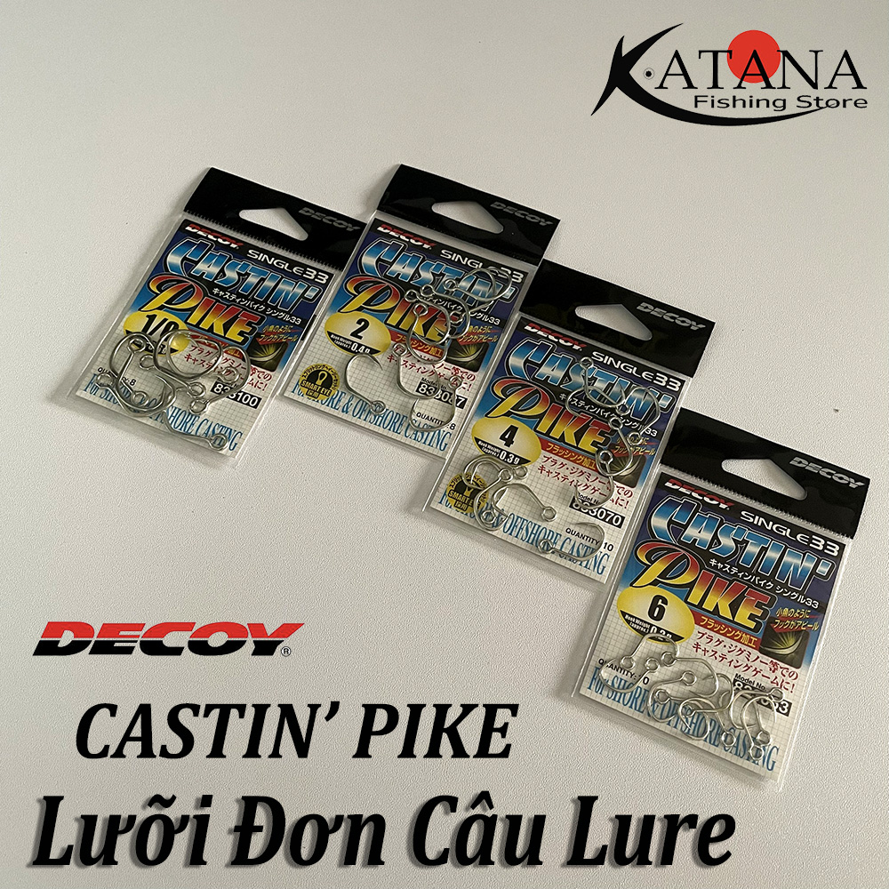 Lưỡi đơn câu lure mồi giả decoy castin' pike