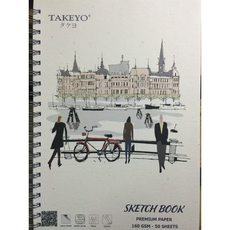 Sổ lò xo Vẽ Takeyo B4 50 tờ 8525