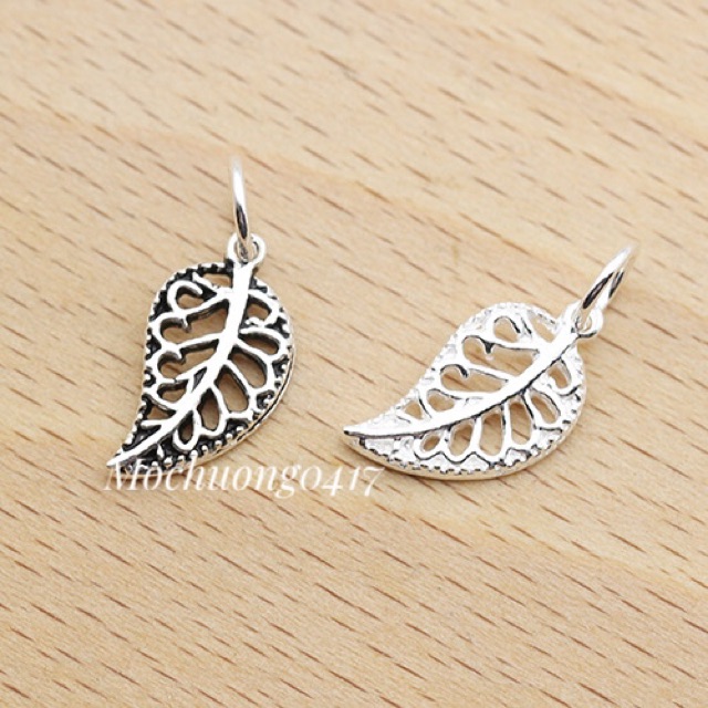 [S925] Charm bạc lá đơn - MH108