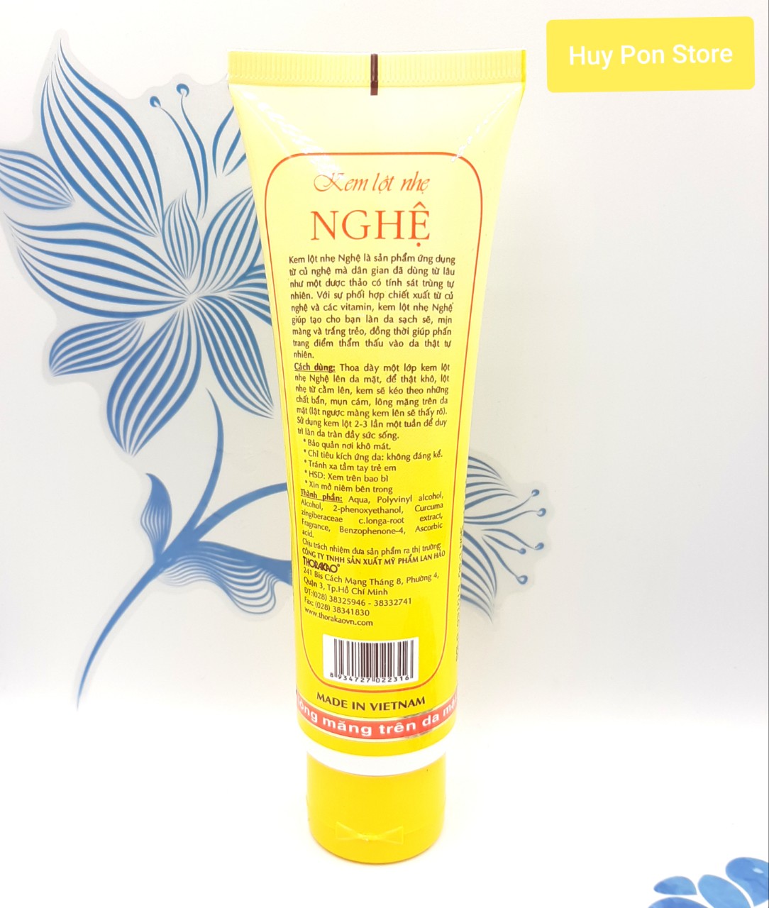 [HCM]Kem lột nhẹ nghệ Thorakao 120g