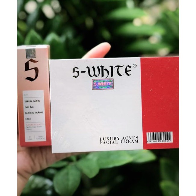 [HCM]Kem Face Mụn Cao Cấp Và Serum Swhite