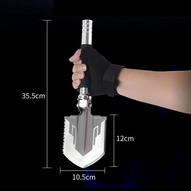 Xẻng Bạc Đa Năng Xếp Gọn Đi Phượt, Cắm Trại