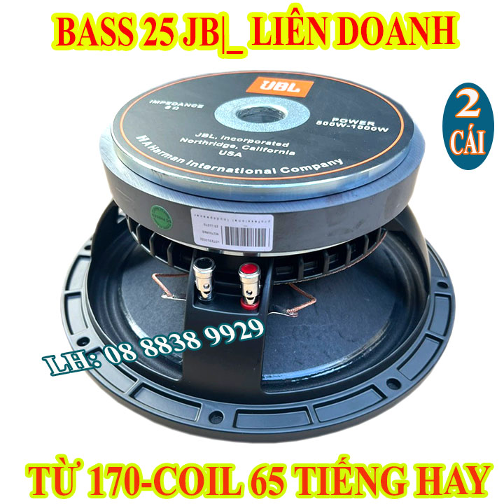 Cặp loa bass 25 jb từ 170 coil 65 khung nhôm cao cấp - gồm 2 loa