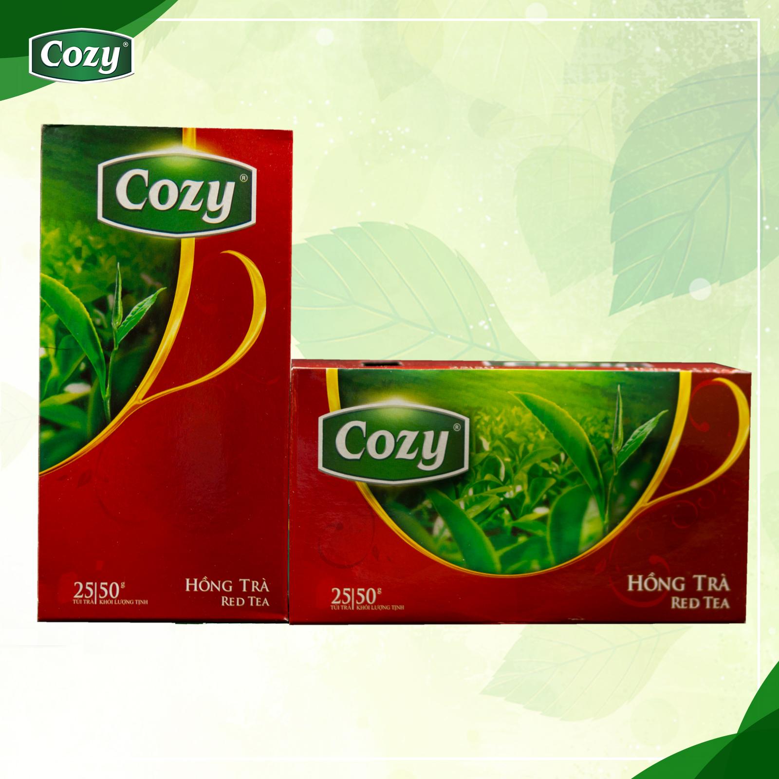 Trà túi lọc cozy hồng trà 50g (25 gói x 2g)