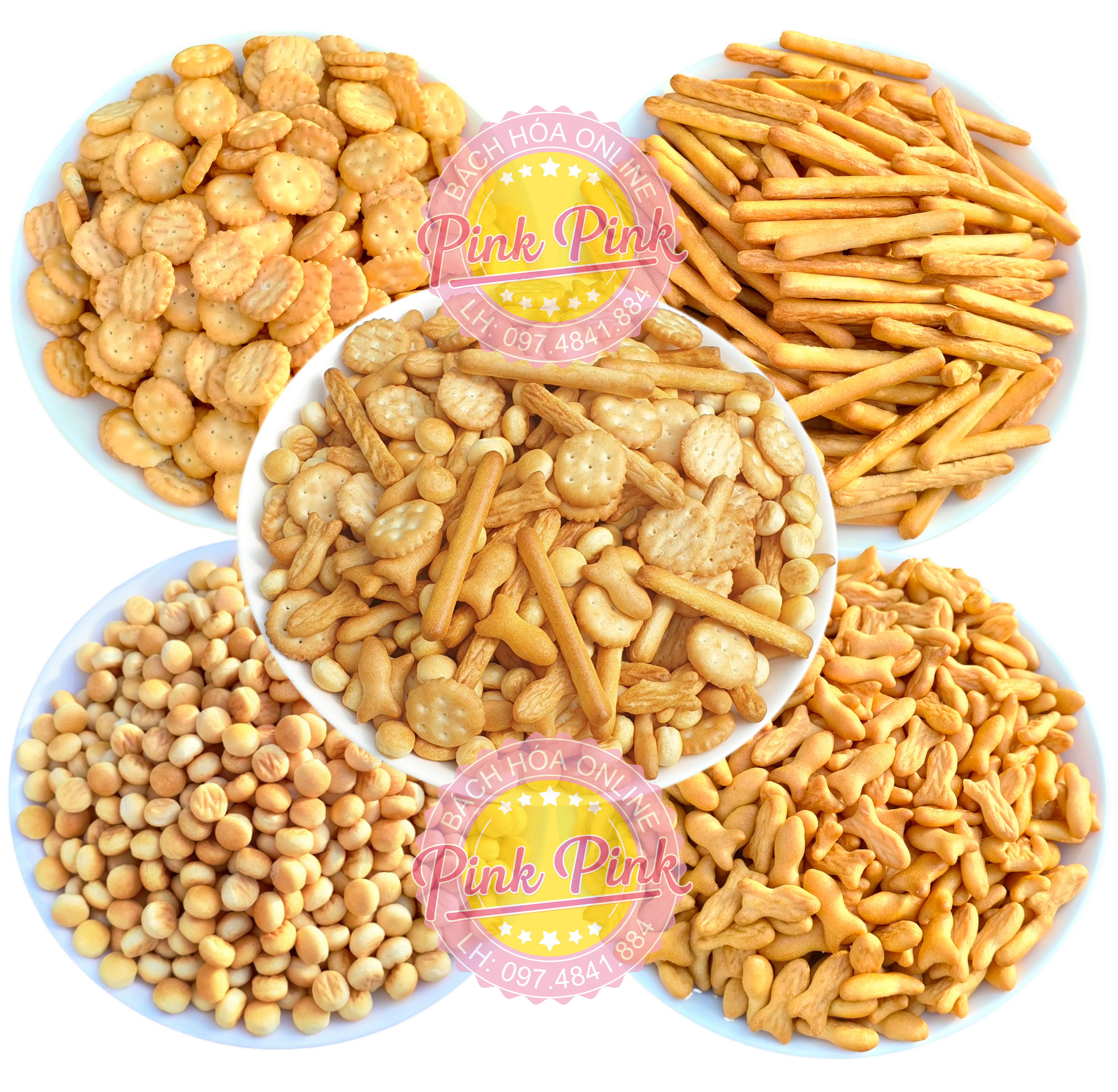 Bánh quy đũa/ quy cá/ quy đồng tiền/ nút - bánh quy mix thơm ngon - đồ ăn vặt