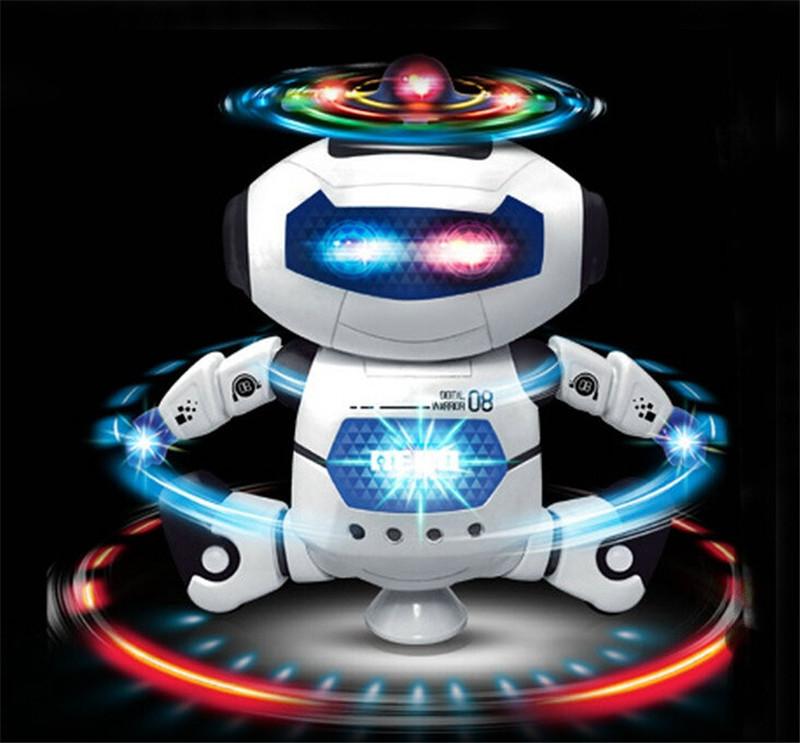 Đồ chơi robot 08 thông minh hát nhảy xoay 360 độ Theo Nhạc giúp bé yêu phát triển trí tuệ, nhạy bén hơn