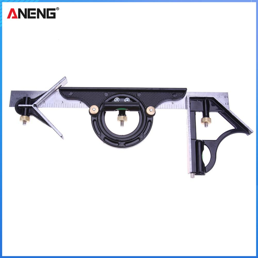 3pcs Ruler Multi Combination Square Angle Finder Protractor Spirit Level