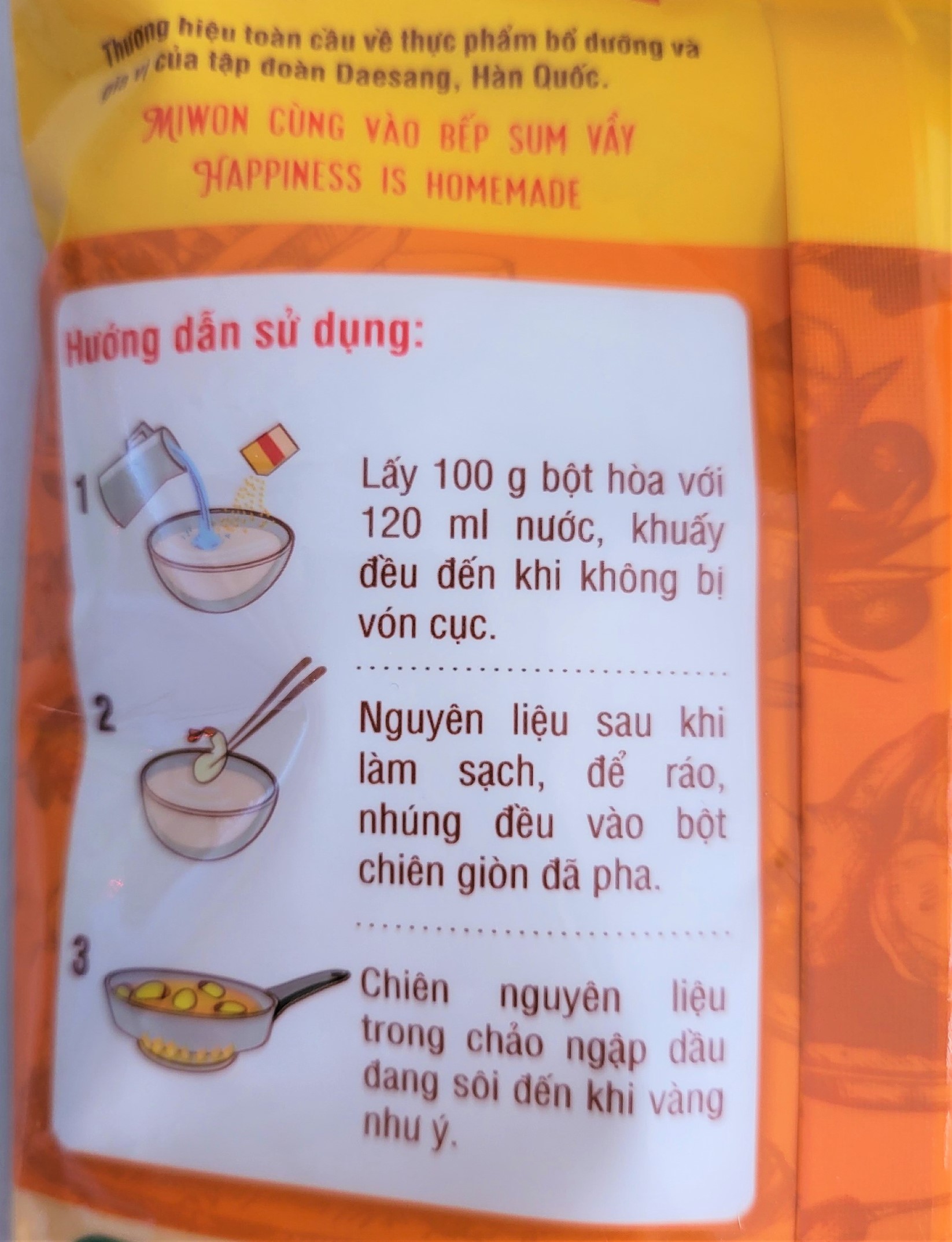 [Gói 500g] BỘT CHIÊN GIÒN [VN] MIWON Crispy frying mix