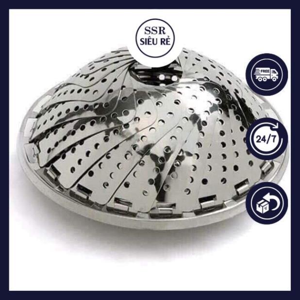 Rổ Hấp, Rế hấp Inox Xếp Gọn đa năng Tiện Dụng