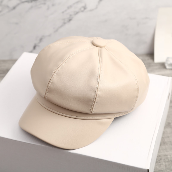 Mũ nồi ulzzang hàn quốc Baret chất liệu da PU