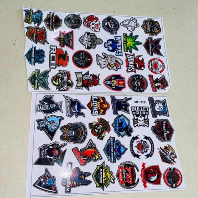 Combo 2 tấm logo dán nón bảo hiểm