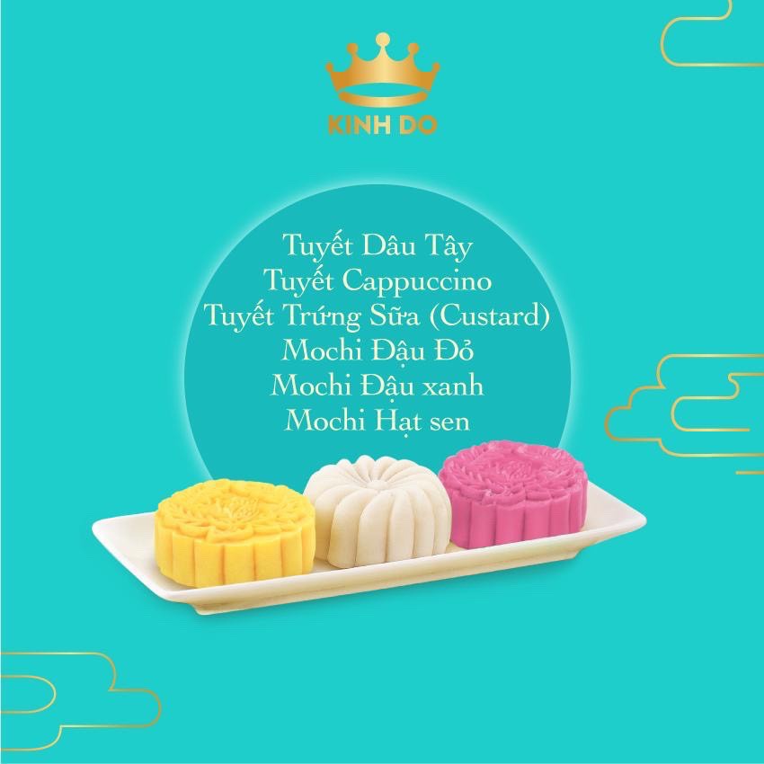 Bánh Trung Thu Kinh Đô Trăng Vàng Pha Lê Vạn Phúc (Xanh) (KD.PLX6)